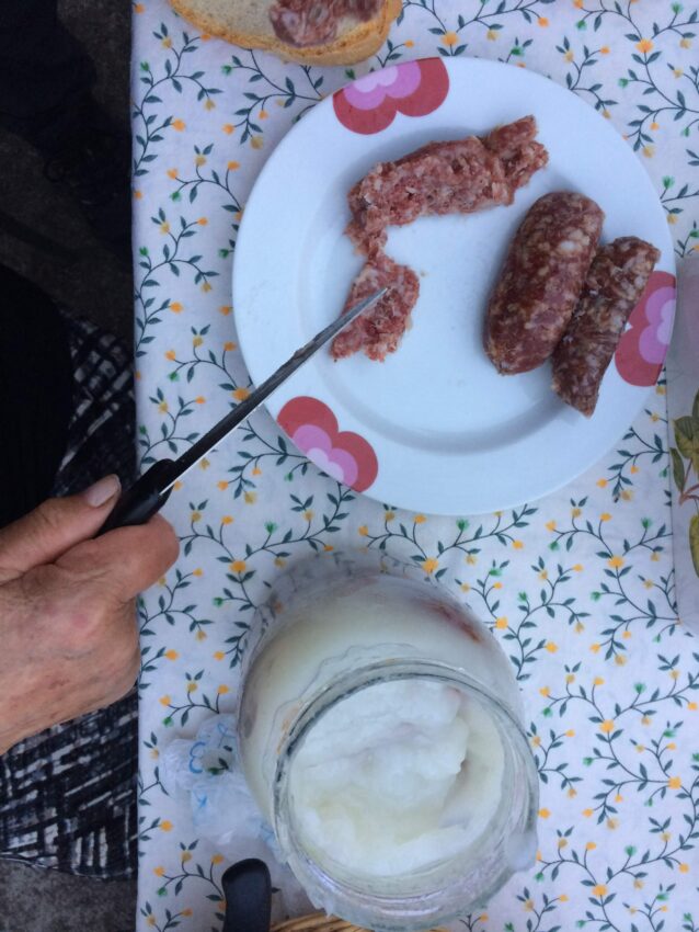 spreadable sausages from teramo, abruzzo region