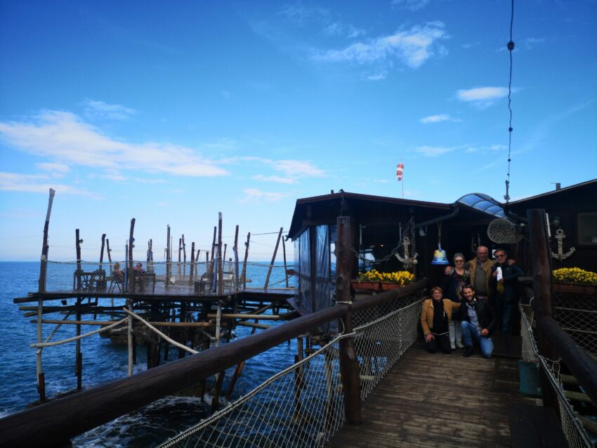 Trabocco abruzzo, the italian restaurant on the sea