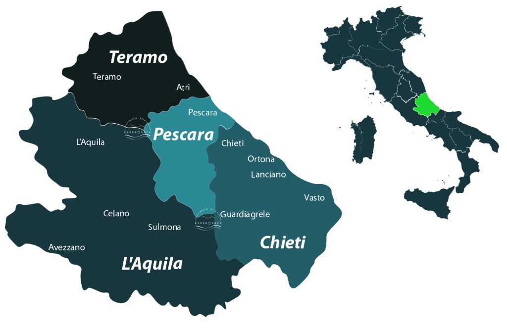 Map of abruzzi italy and Travel Guide